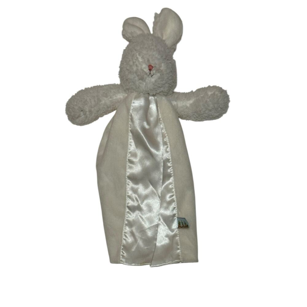 Bunnies By The Bay BUN BUN BUNNY BYE BYE BUDDY Satin Lovey Plush 11”